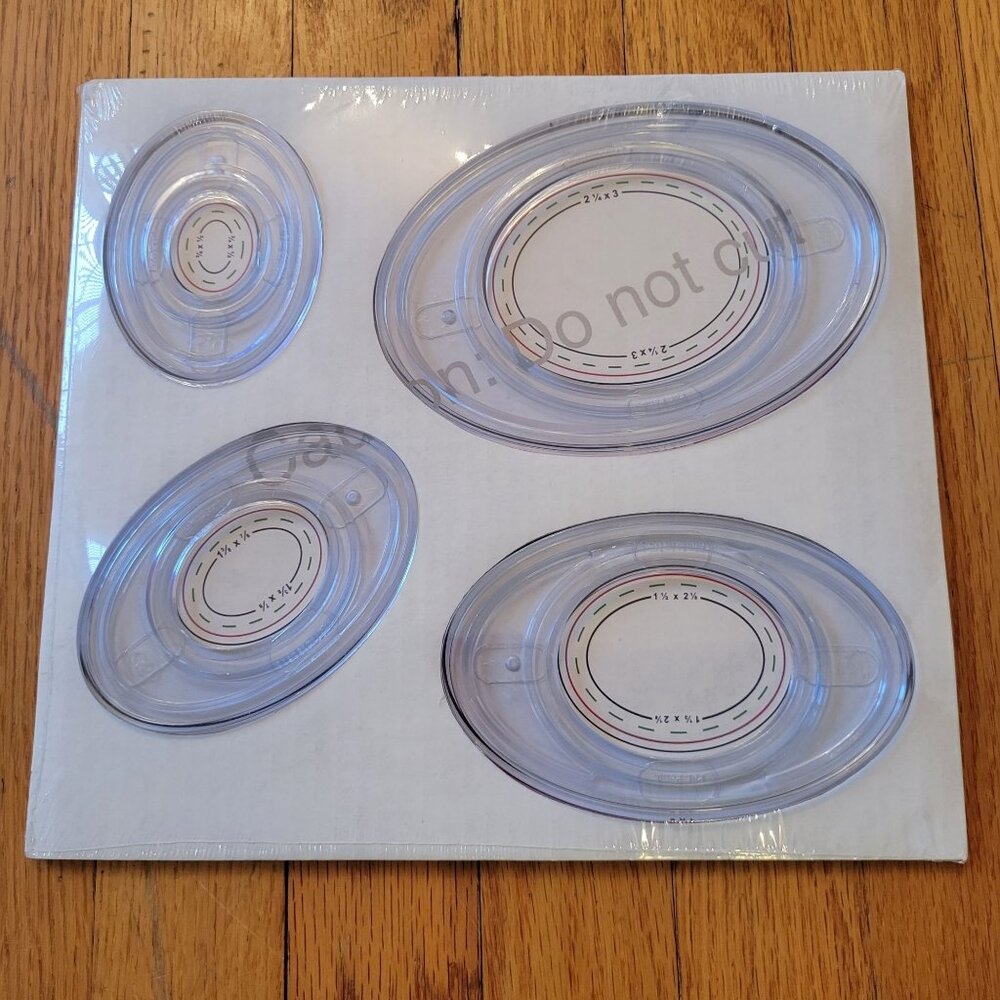Creative Memories Oval Cutting Patterns Templates Scrapbook Card Making Craft